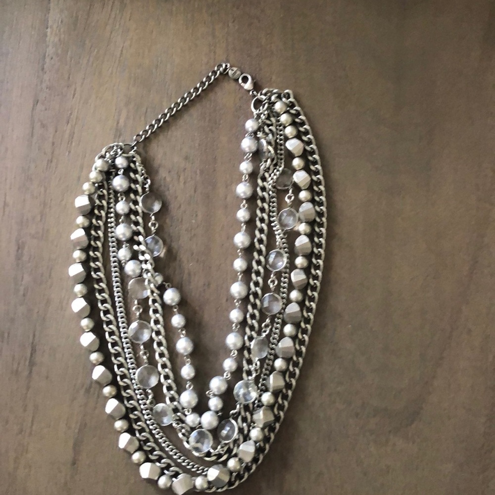 LOFT Necklace -Silver with Jewels